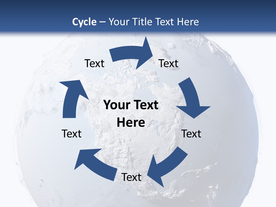 Winter Continent East PowerPoint Template