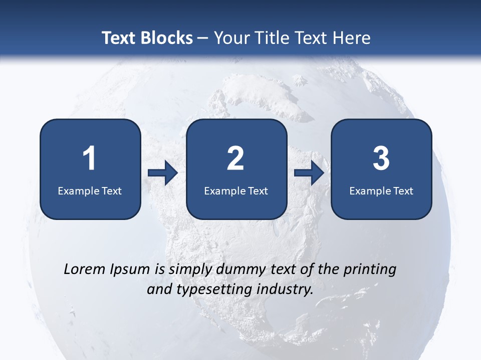 Winter Continent East PowerPoint Template