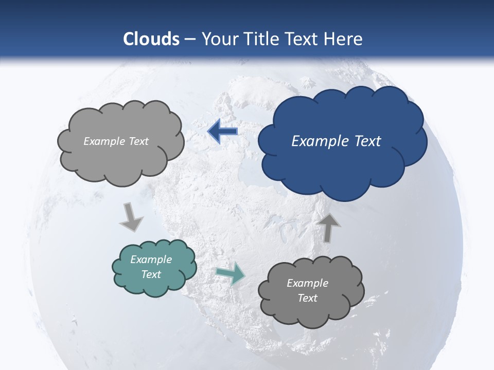 Winter Continent East PowerPoint Template