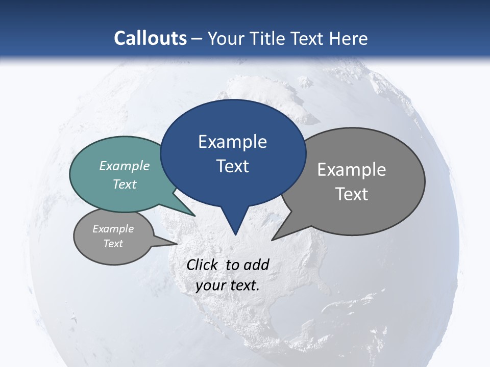 Winter Continent East PowerPoint Template