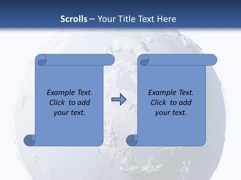 Winter Continent East PowerPoint Template