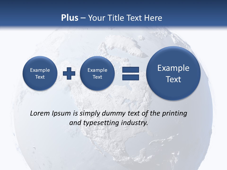 Winter Continent East PowerPoint Template
