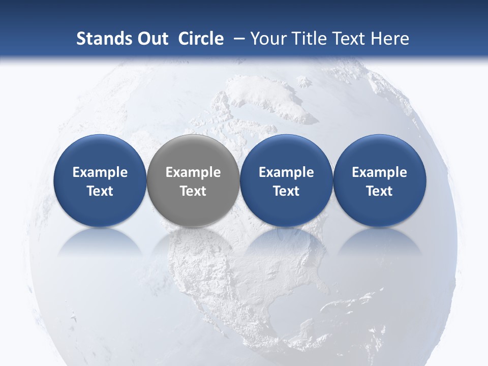 Winter Continent East PowerPoint Template