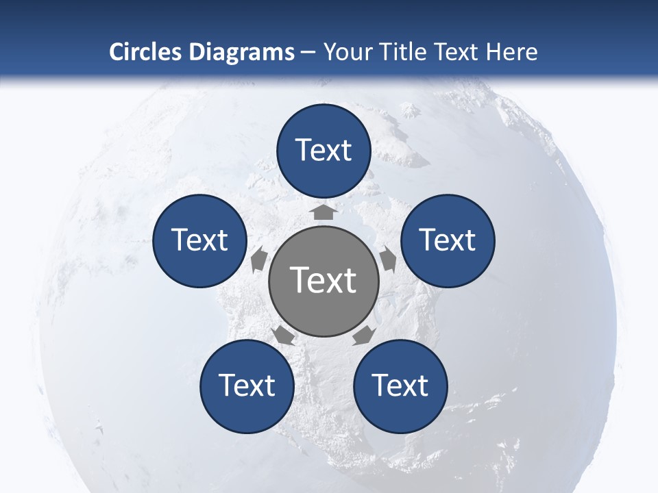 Winter Continent East PowerPoint Template