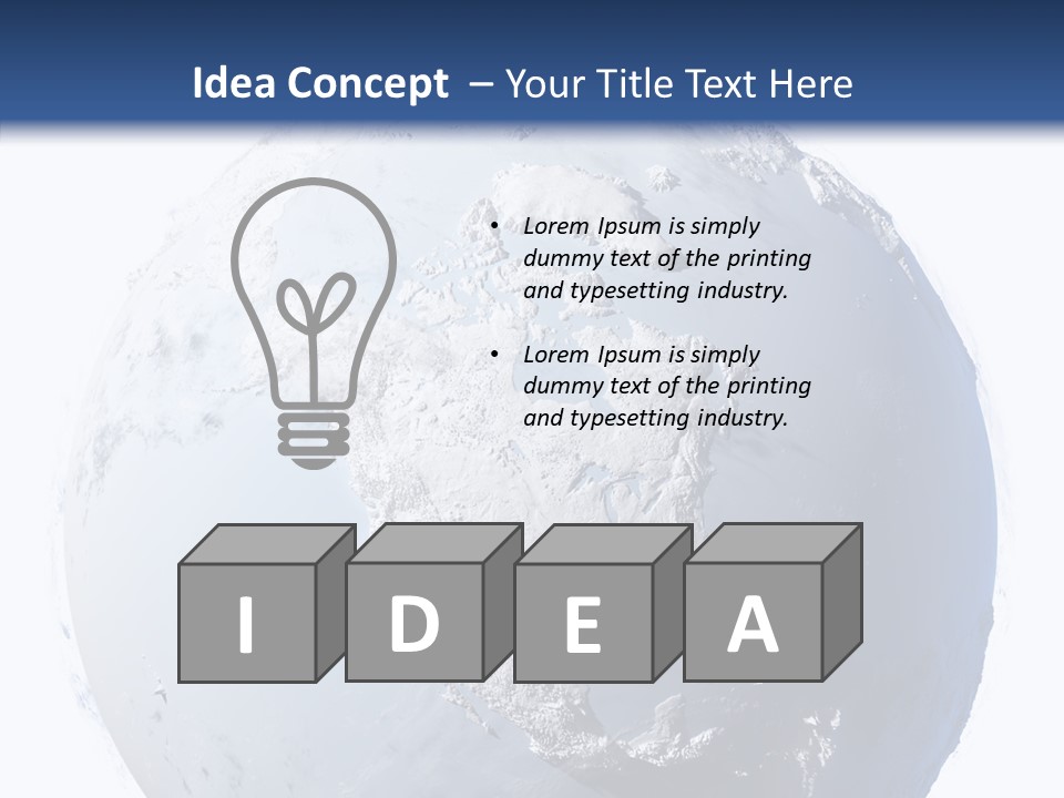Winter Continent East PowerPoint Template