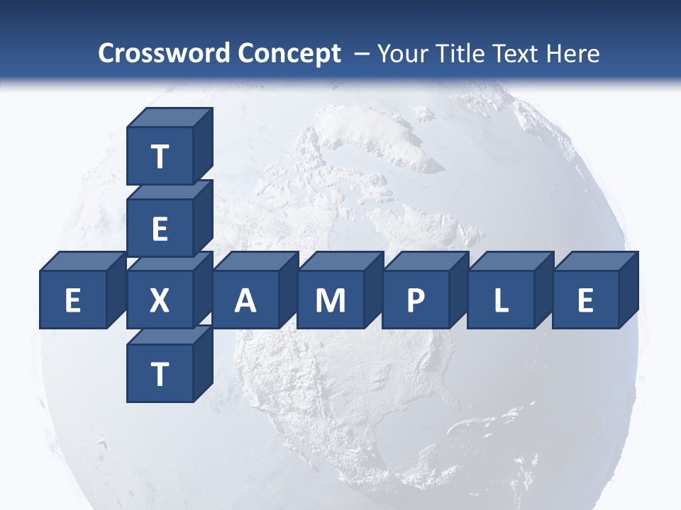 Winter Continent East PowerPoint Template