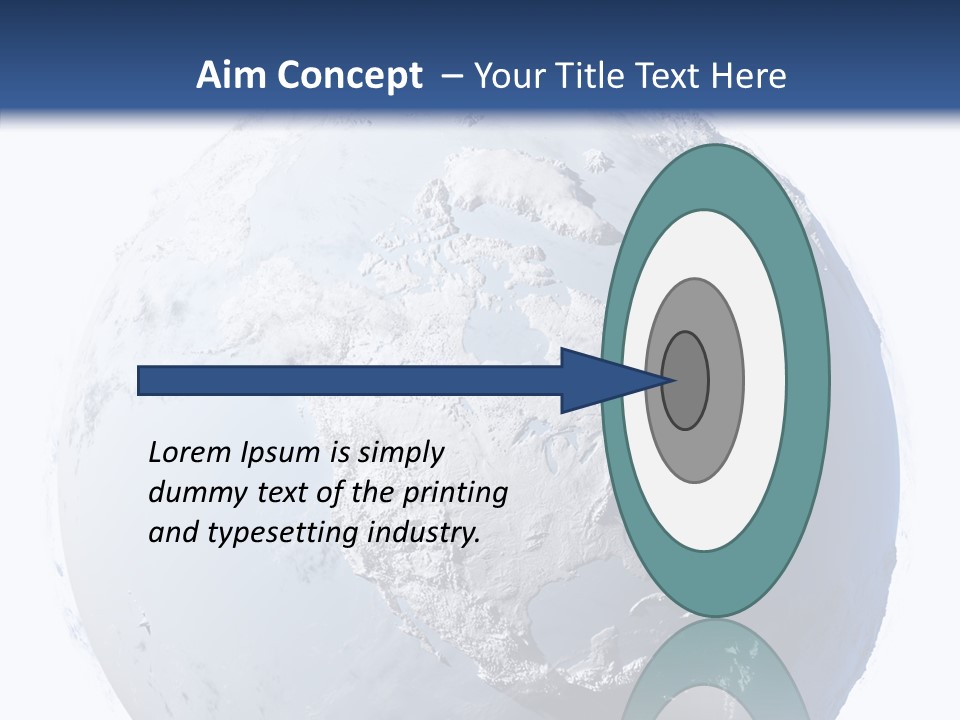Winter Continent East PowerPoint Template