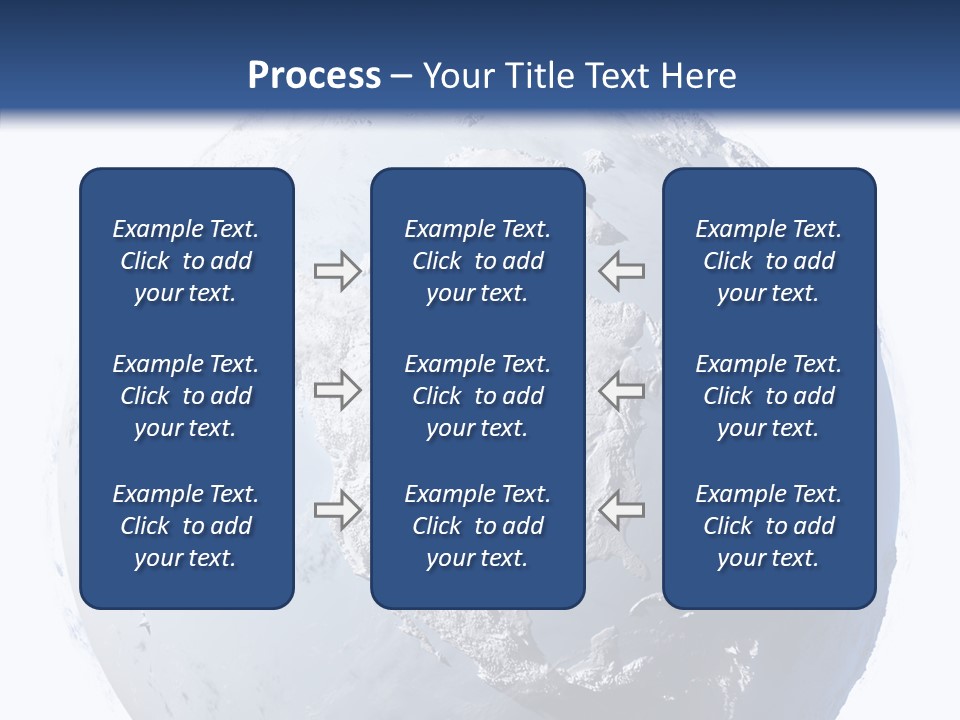 Winter Continent East PowerPoint Template