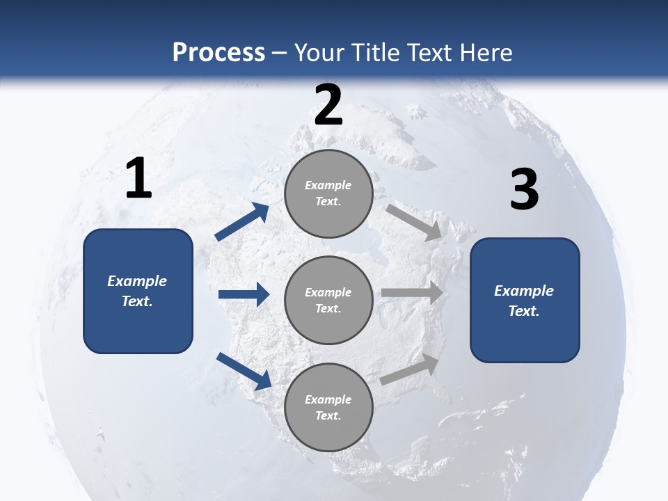 Winter Continent East PowerPoint Template