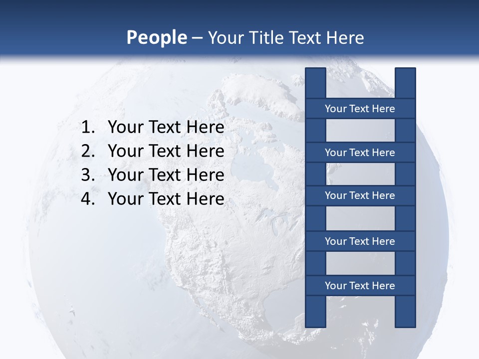 Winter Continent East PowerPoint Template