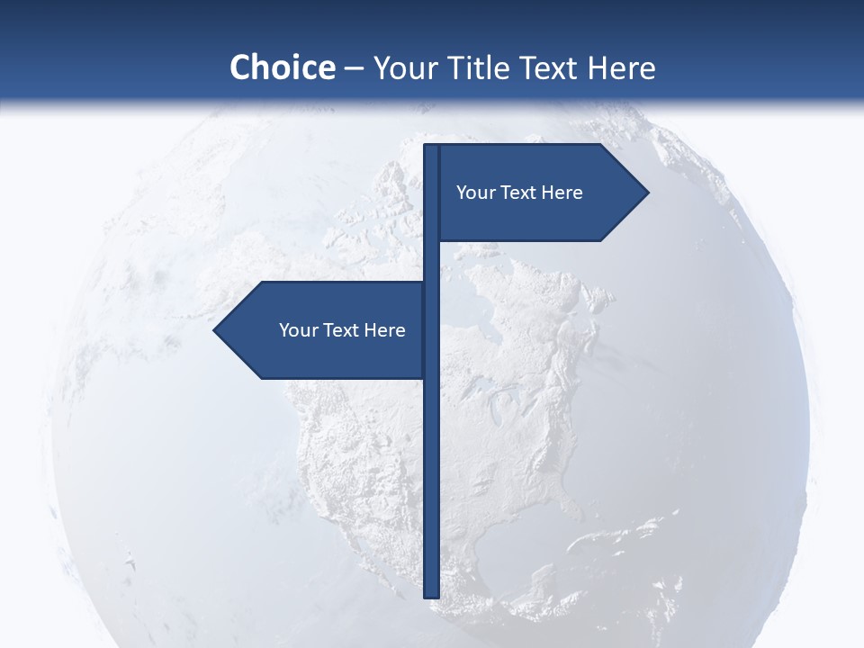 Winter Continent East PowerPoint Template