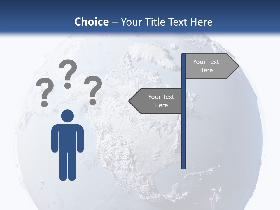 Winter Continent East PowerPoint Template