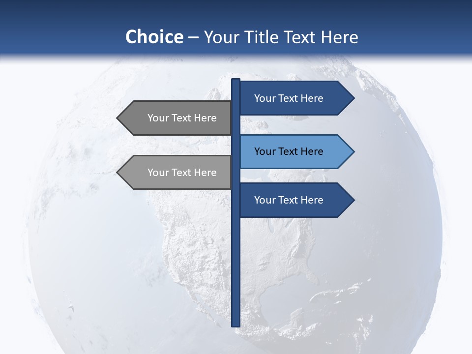 Winter Continent East PowerPoint Template