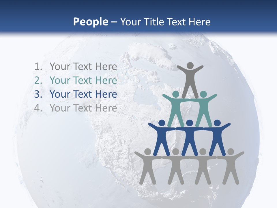 Winter Continent East PowerPoint Template