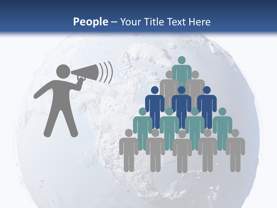 Winter Continent East PowerPoint Template