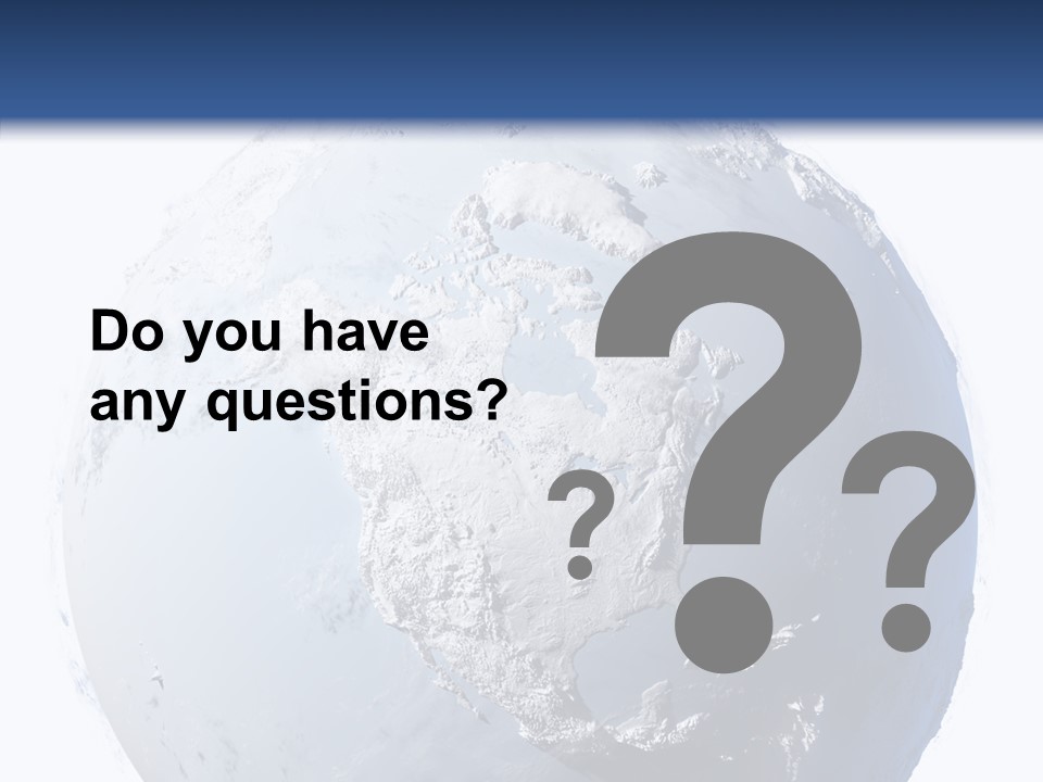 Winter Continent East PowerPoint Template