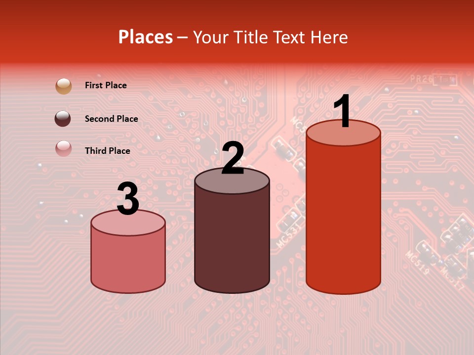 Desktop Microchip Printed PowerPoint Template