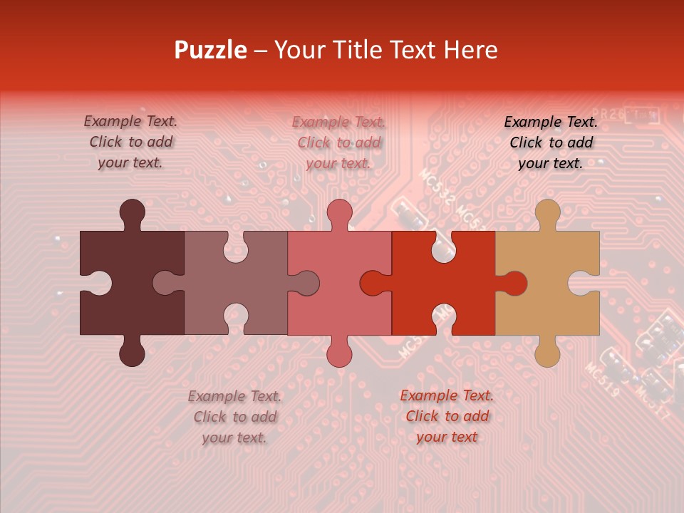 Desktop Microchip Printed PowerPoint Template