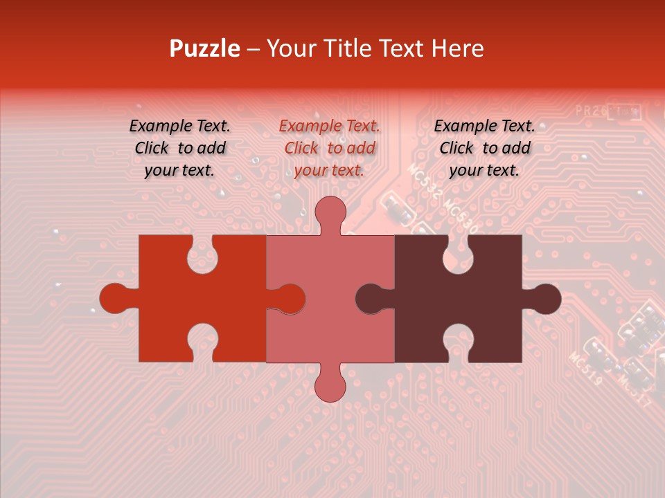 Desktop Microchip Printed PowerPoint Template