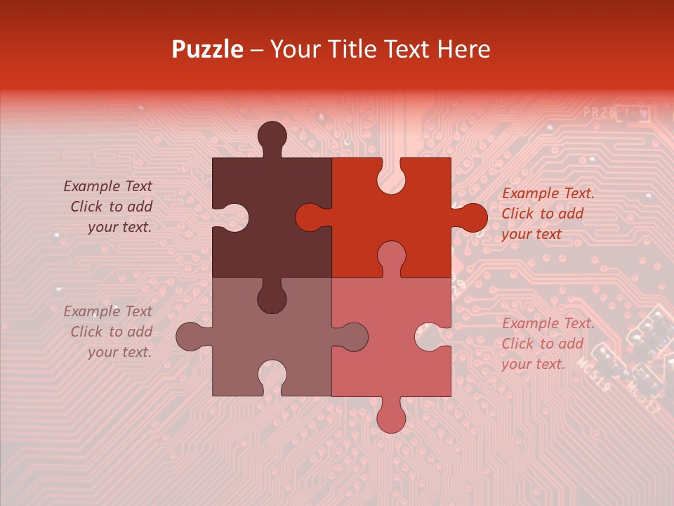 Desktop Microchip Printed PowerPoint Template