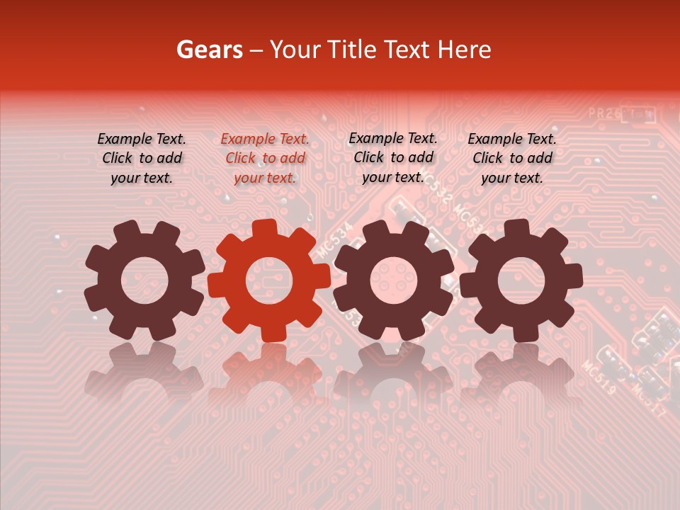 Desktop Microchip Printed PowerPoint Template