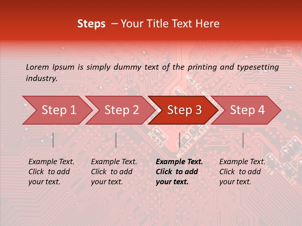 Desktop Microchip Printed PowerPoint Template