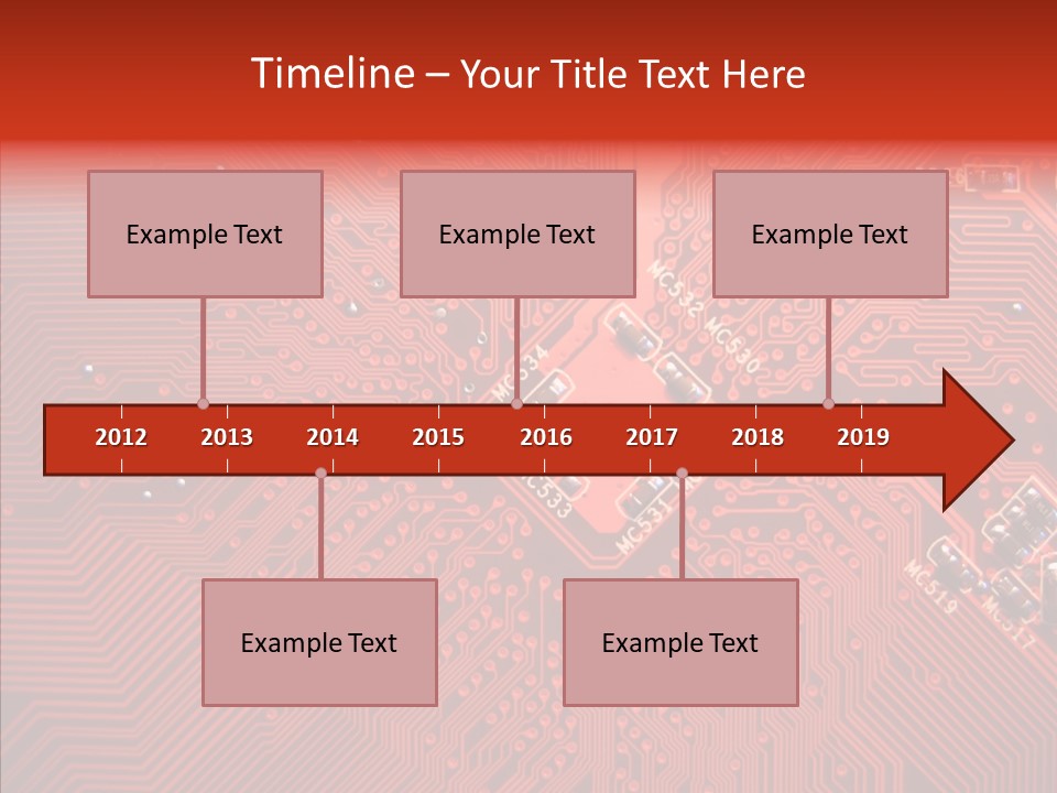 Desktop Microchip Printed PowerPoint Template