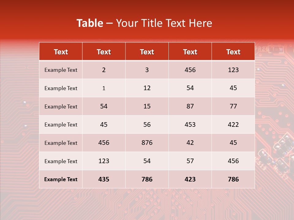 Desktop Microchip Printed PowerPoint Template