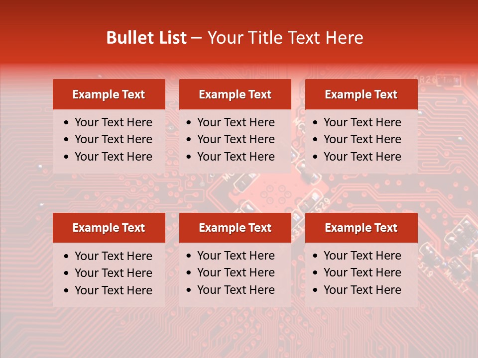 Desktop Microchip Printed PowerPoint Template