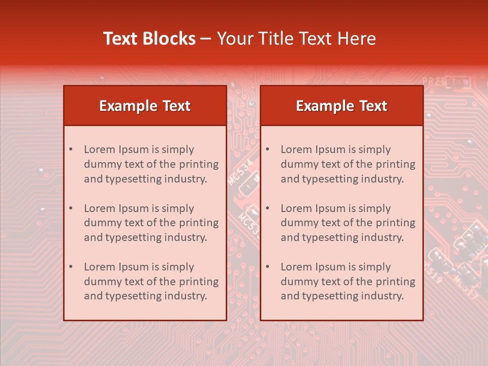 Desktop Microchip Printed PowerPoint Template