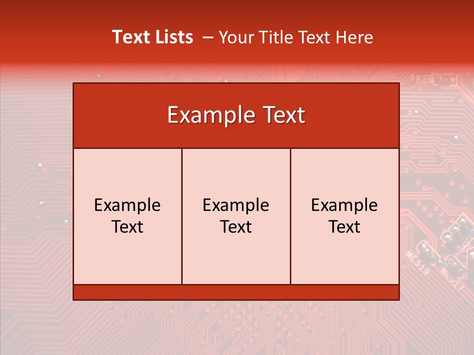 Desktop Microchip Printed PowerPoint Template