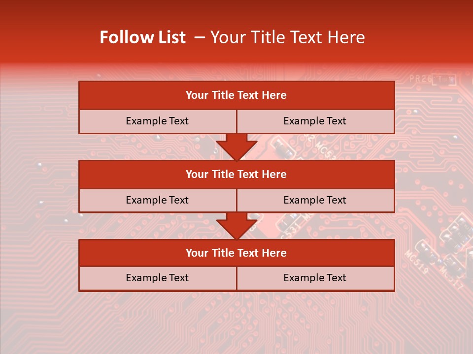 Desktop Microchip Printed PowerPoint Template