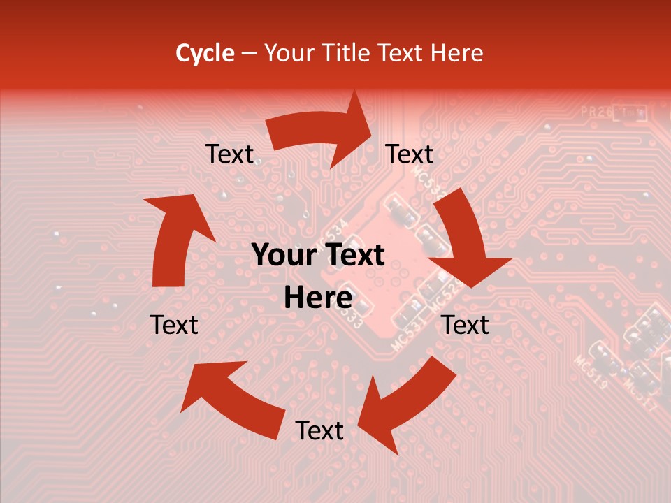 Desktop Microchip Printed PowerPoint Template