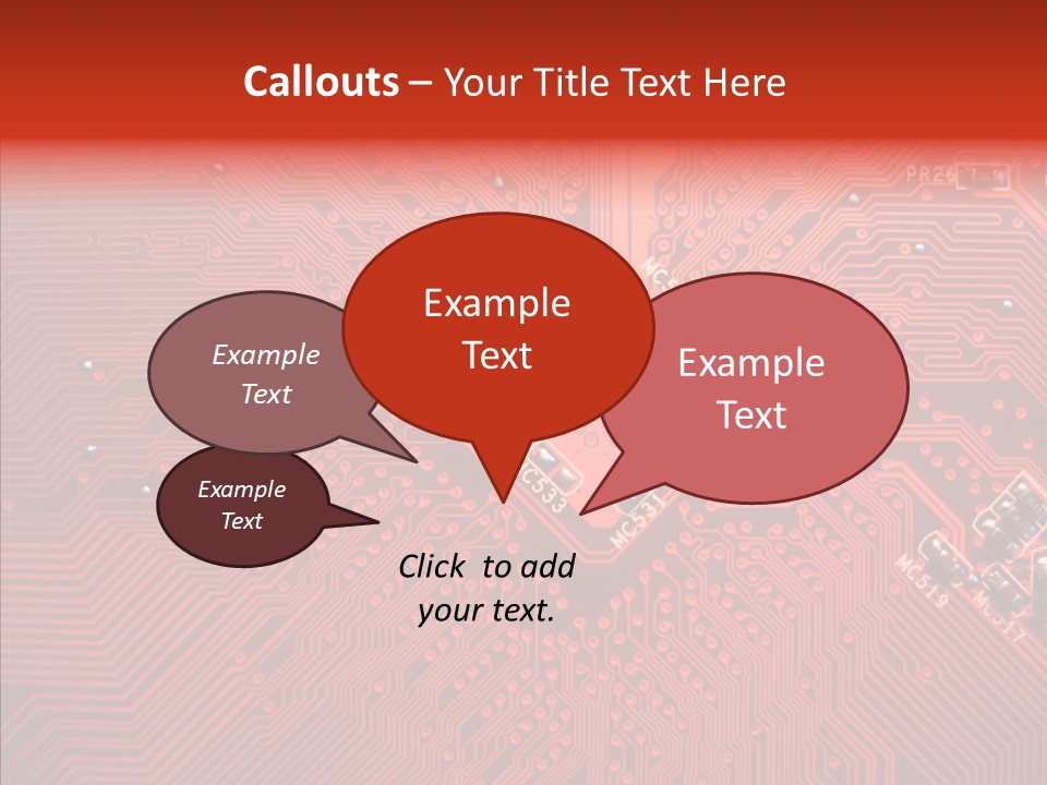 Desktop Microchip Printed PowerPoint Template
