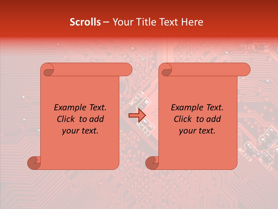 Desktop Microchip Printed PowerPoint Template