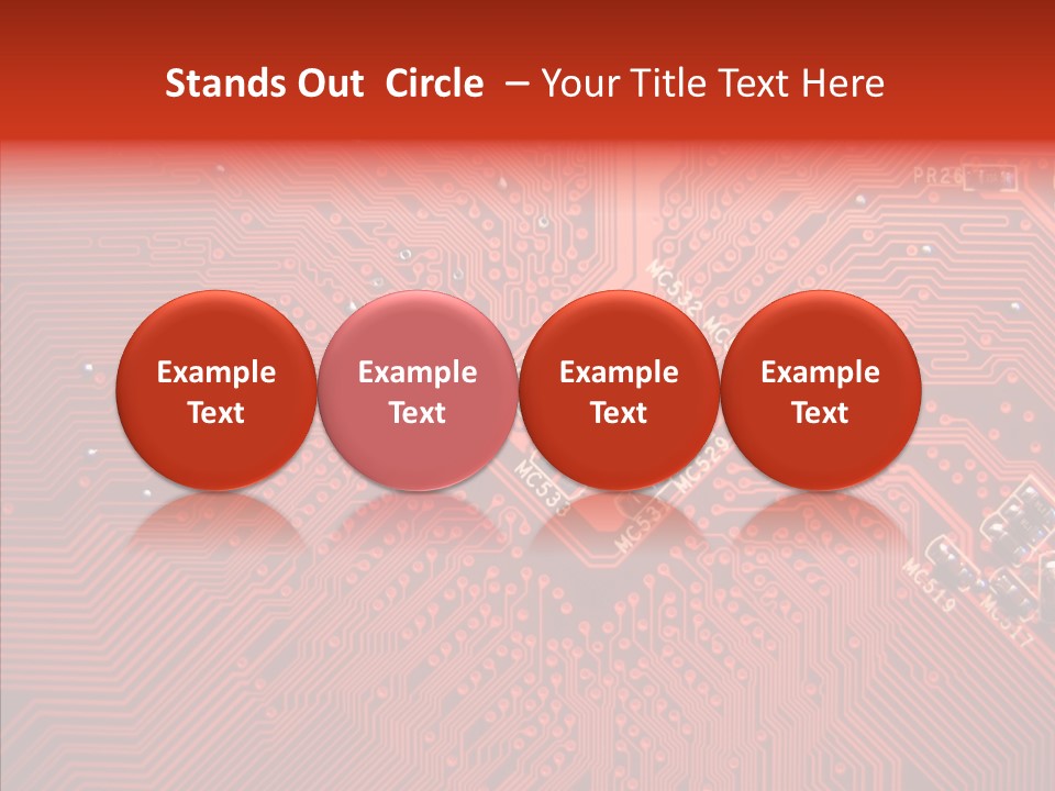 Desktop Microchip Printed PowerPoint Template