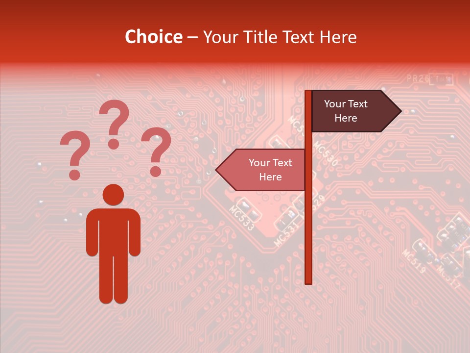 Desktop Microchip Printed PowerPoint Template