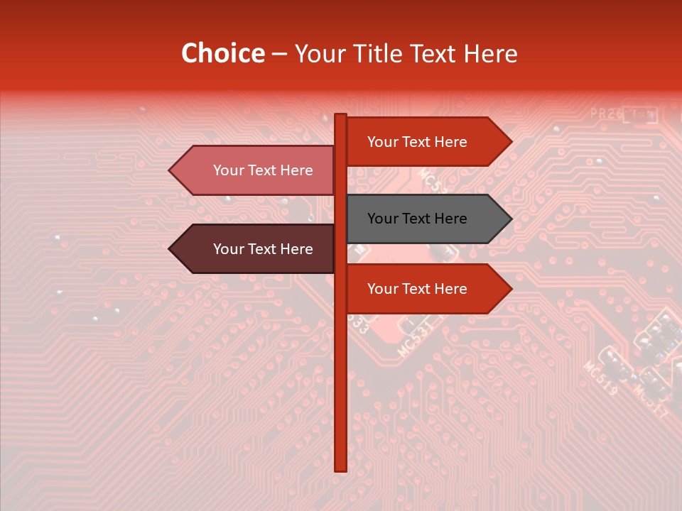 Desktop Microchip Printed PowerPoint Template