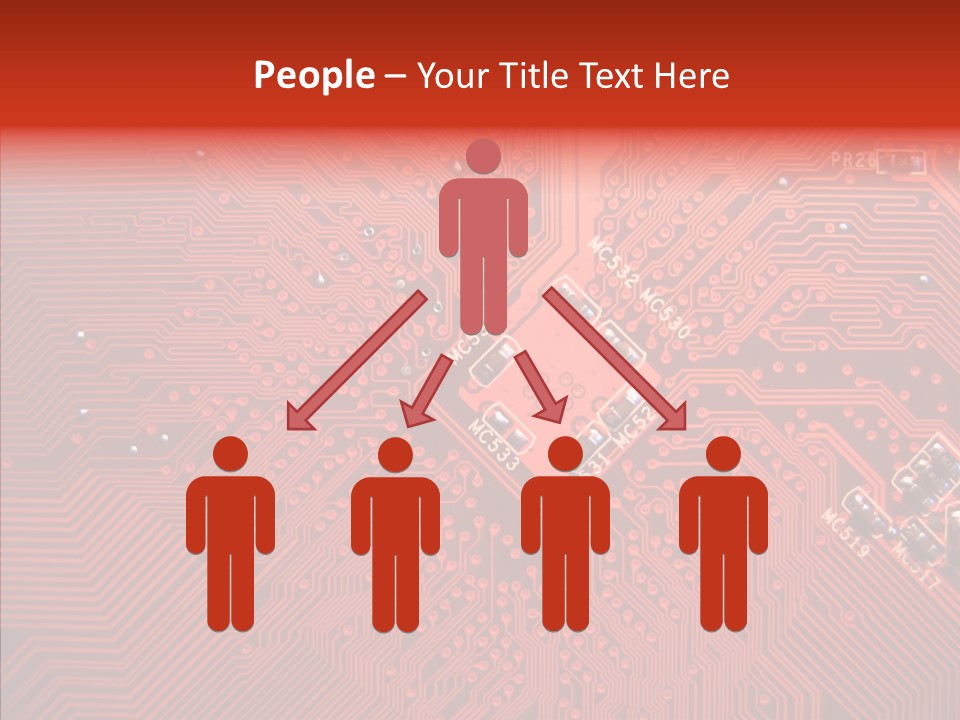 Desktop Microchip Printed PowerPoint Template