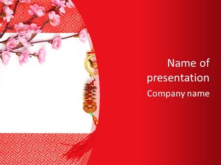 Red Spring Nobody PowerPoint Template