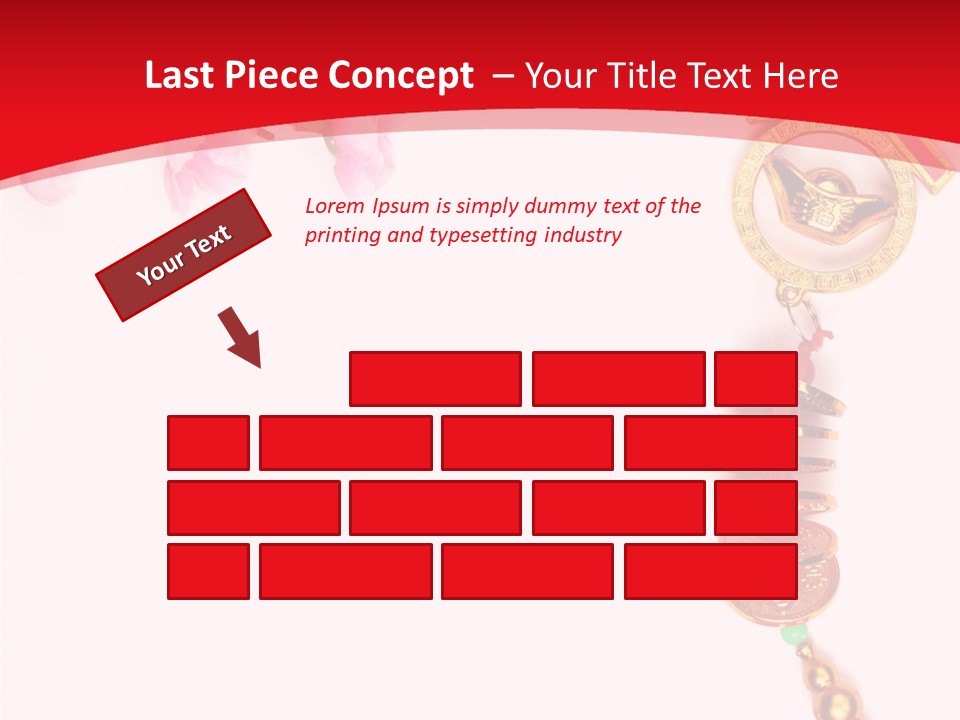 Red Spring Nobody PowerPoint Template