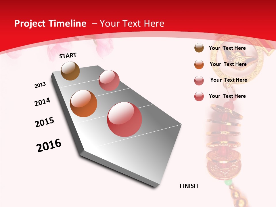 Red Spring Nobody PowerPoint Template