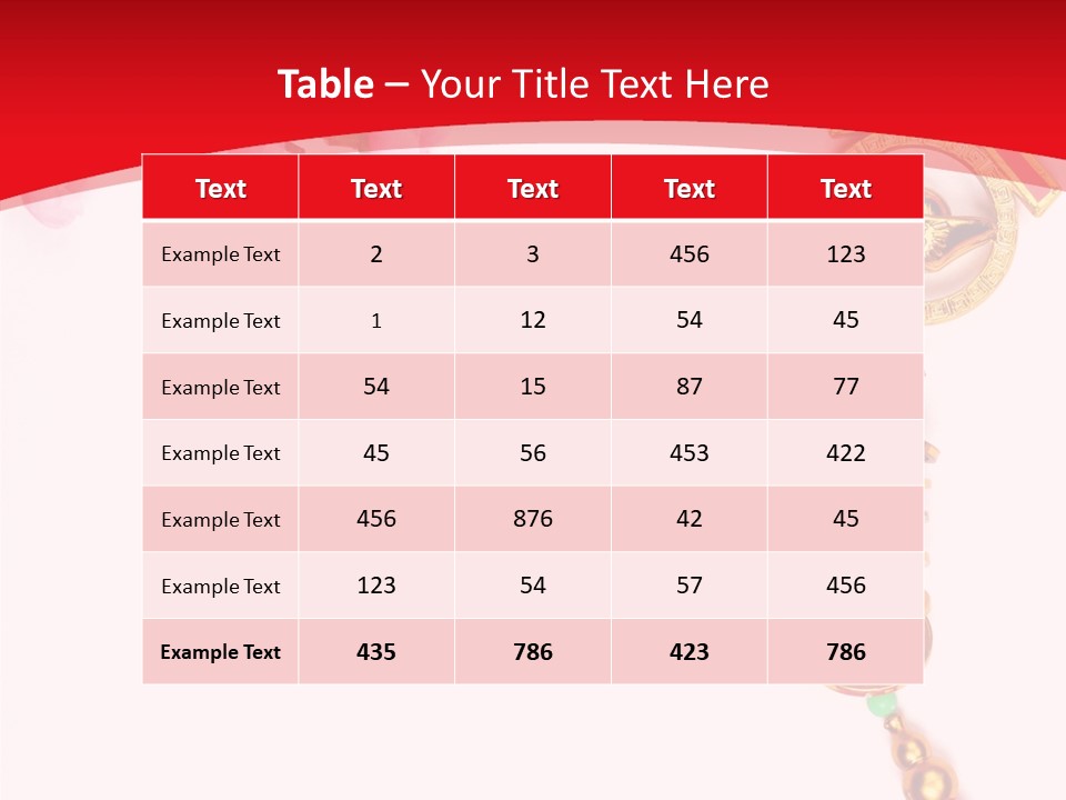Red Spring Nobody PowerPoint Template