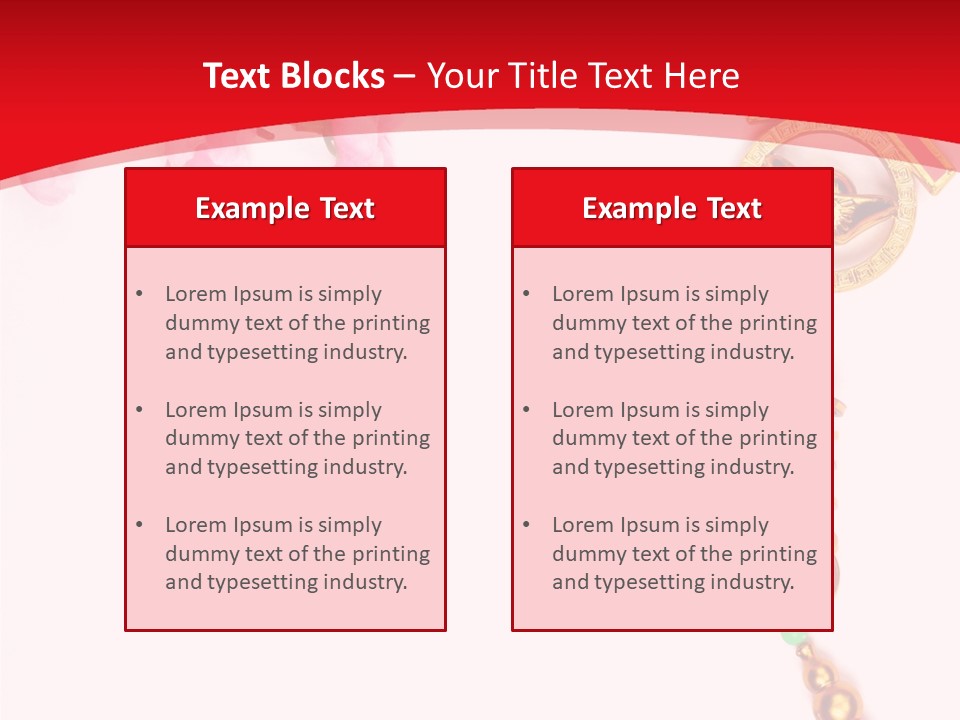 Red Spring Nobody PowerPoint Template