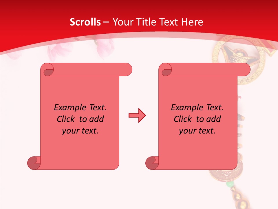 Red Spring Nobody PowerPoint Template