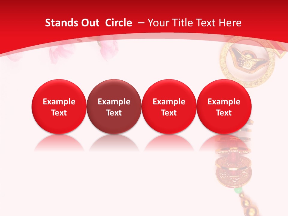 Red Spring Nobody PowerPoint Template