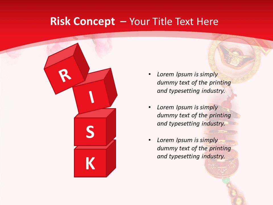 Red Spring Nobody PowerPoint Template