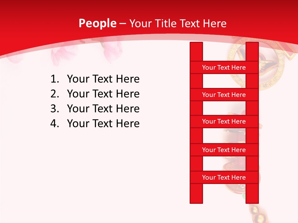 Red Spring Nobody PowerPoint Template