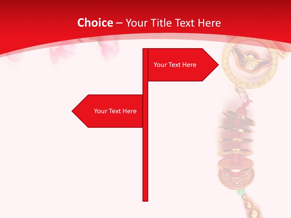 Red Spring Nobody PowerPoint Template