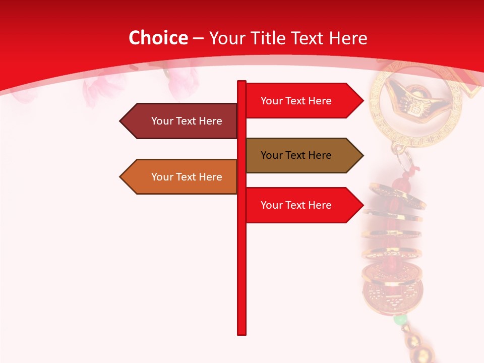 Red Spring Nobody PowerPoint Template